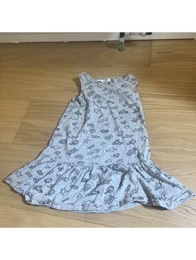 Minoti Kids' light grey Sleeveless Dress – Size 4T/4